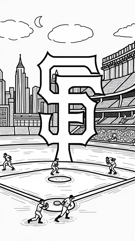 san francisco giants coloring pages